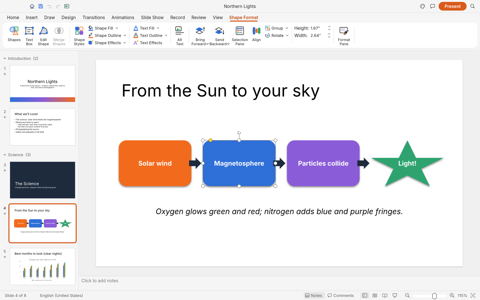 DeckCraft shapes, pictures, and diagrams interface